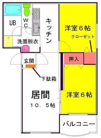 ブルージュイシカワの物件間取画像